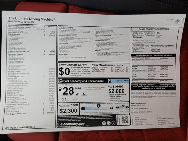 BMW X2 Xdrive28I Awd 4D Sport Utility - Thumbnail 15