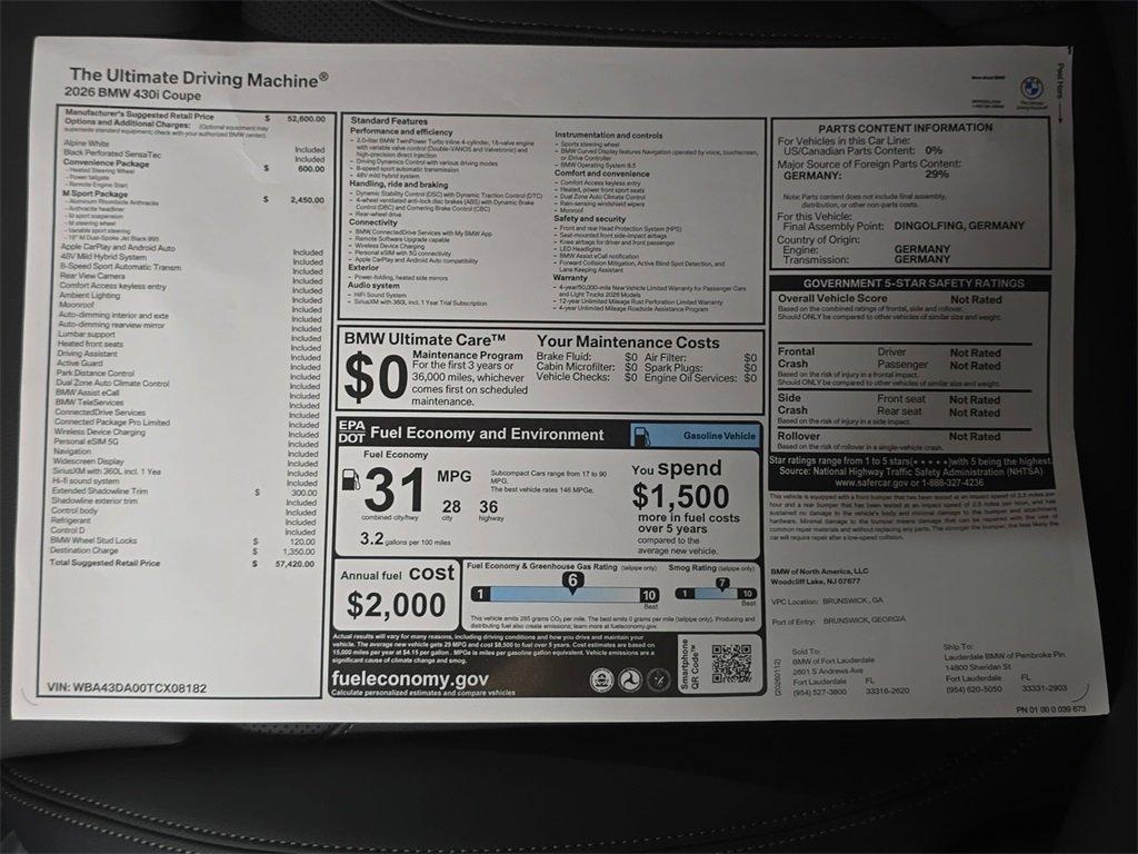 BMW 4 Series 430I Rwd 2D Coupe - Thumbnail 19