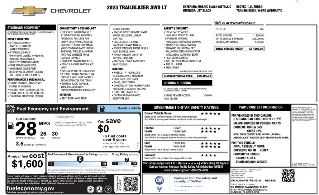 Chevrolet Trailblazer Lt For Sale In Orlando - Thumbnail 3