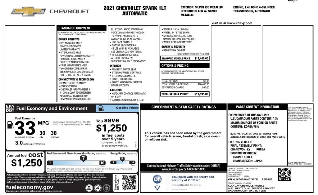 Chevrolet Spark 1Lt For Sale In Orlando - Thumbnail 3