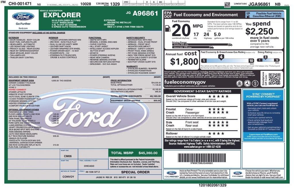 Ford Explorer Xlt Fwd 4D Sport Utility - Thumbnail 9