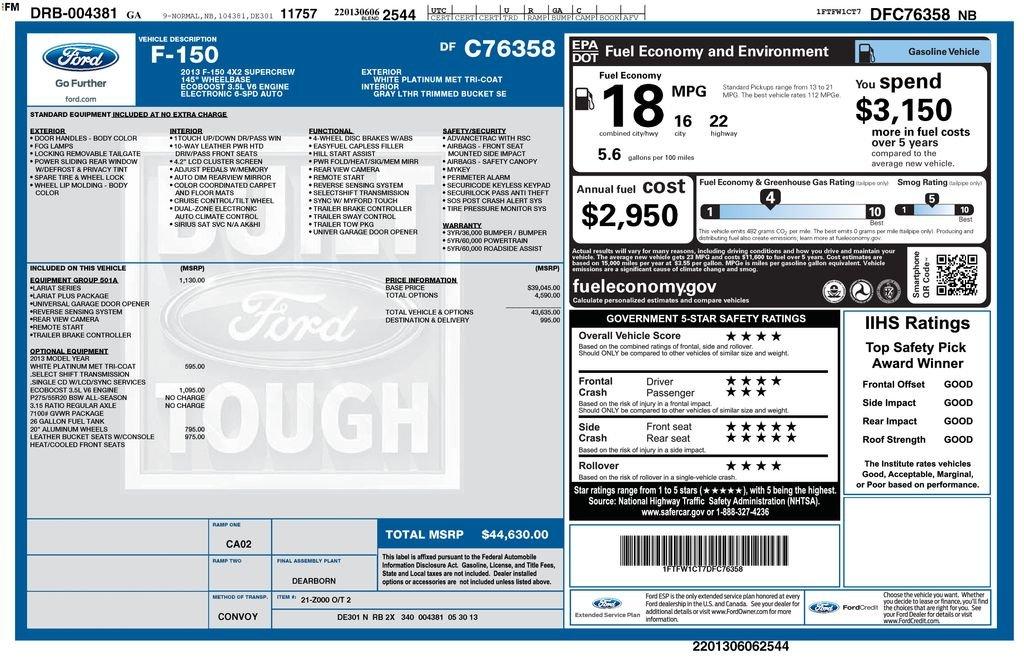 Ford F-150 Lariat Rwd 4D Supercrew - Thumbnail 6