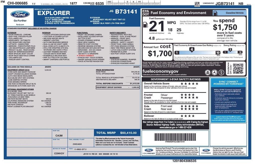 Ford Explorer Limited 4Wd 4D Sport Utility - Thumbnail 3