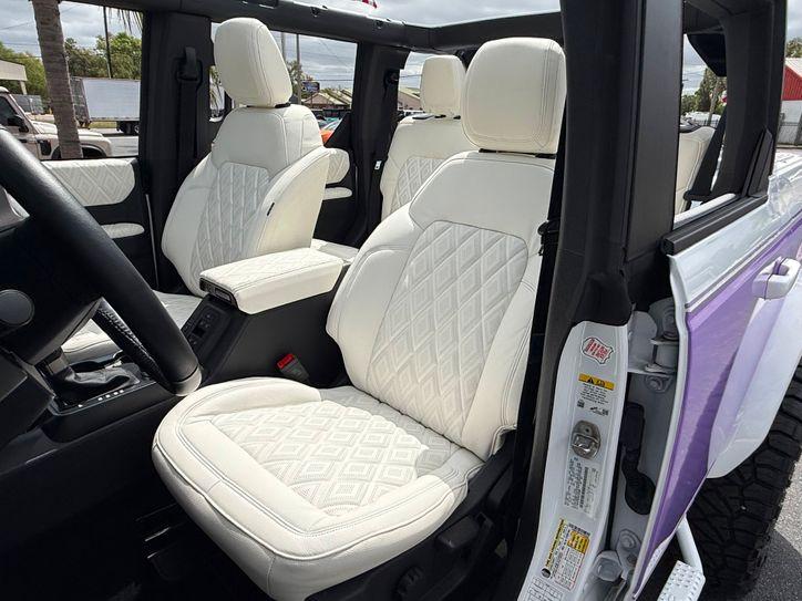 Ford Bronco Bayshore Lavender Retro Alea Italian Leather | Plant City Florida | Bayshore Automotive - Thumbnail 4