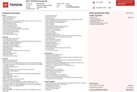 Toyota Corolla Se - Thumbnail 5