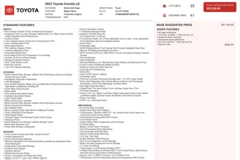 Toyota Corolla Le - Thumbnail 5