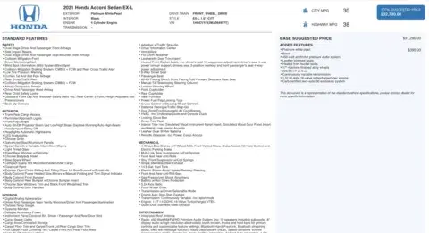 Honda Accord Sedan Ex-L - Thumbnail 5