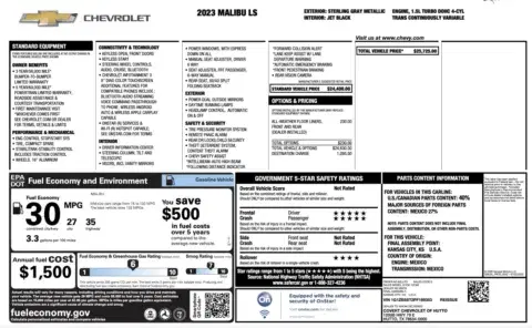 Chevrolet Malibu Ls - Thumbnail 5