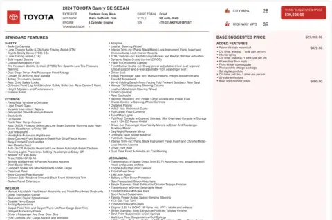 Toyota Camry Se - Thumbnail 5