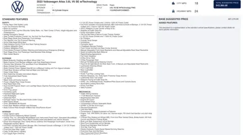 Volkswagen Atlas 3.6L V6 Se W/Technology - Thumbnail 5