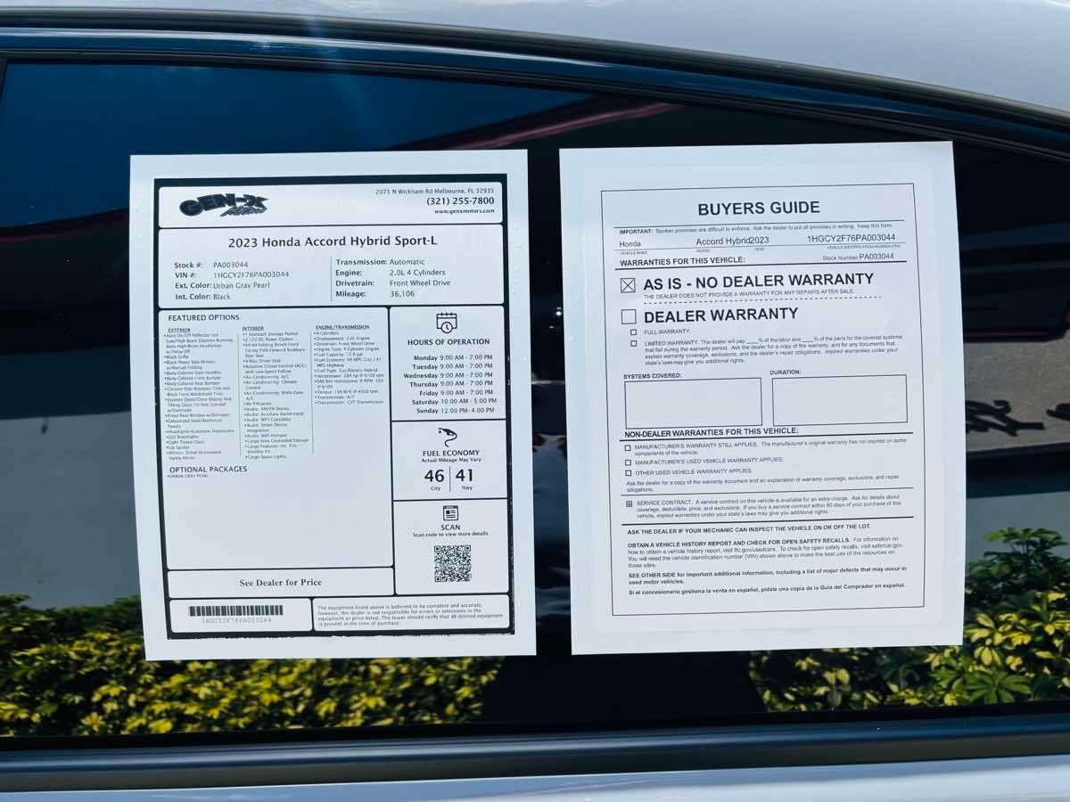 Honda Accord Hybrid Sport-L - Thumbnail 8