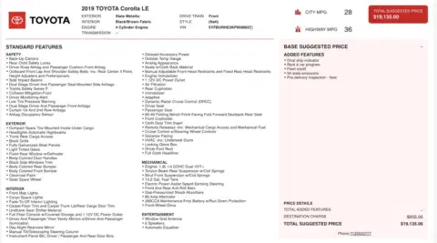 Toyota Corolla Le - Thumbnail 5