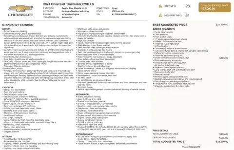 Chevrolet Trailblazer Ls - Thumbnail 5