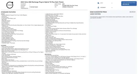 Volvo S60 Recharge Plug-In Hybrid Plus Dark Theme - Thumbnail 5