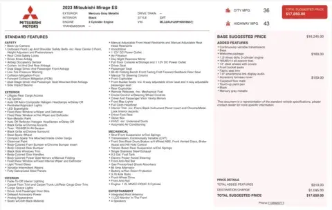 Mitsubishi Mirage Es - Thumbnail 5