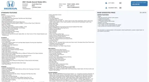 Honda Accord Sedan Ex-L - Thumbnail 5