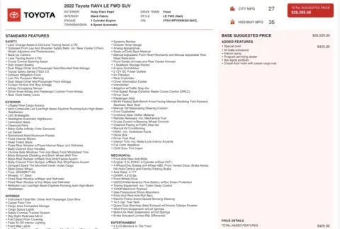 Toyota Rav4 Le - Thumbnail 5