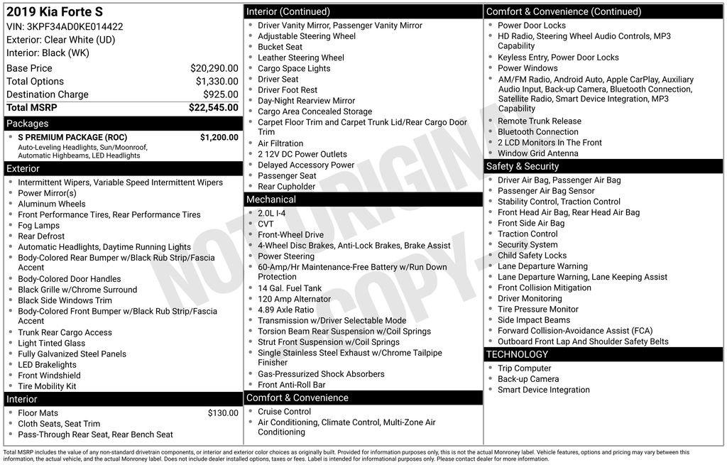Kia Forte S - Thumbnail 4
