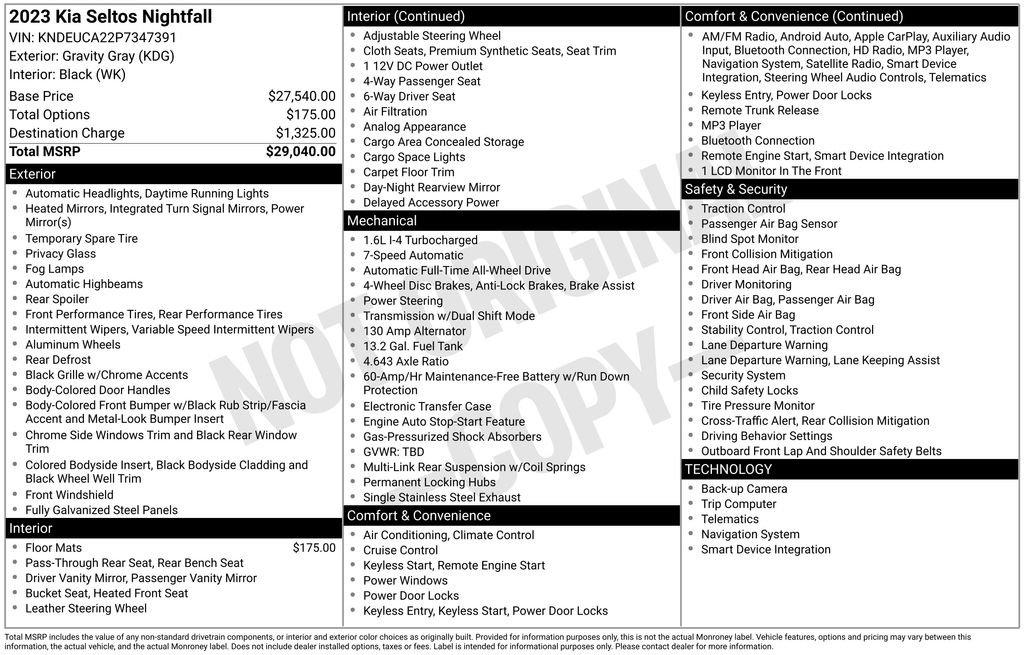 Kia Seltos Nightfall - Thumbnail 7