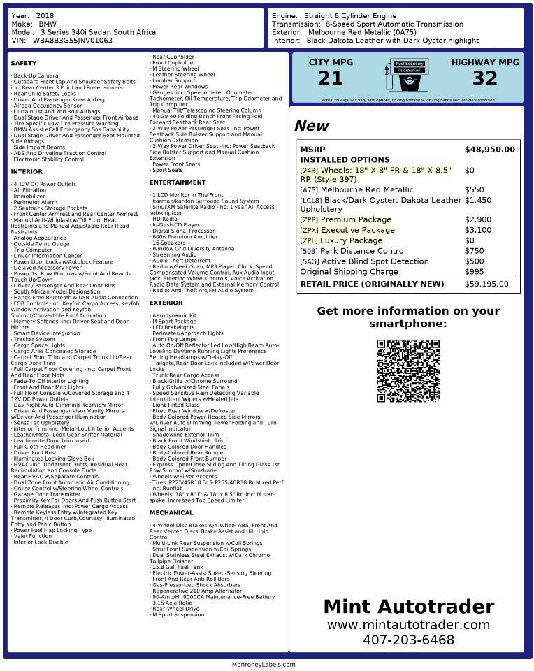 BMW 3-Series340I Luxury Line 4Dr Sedan - Thumbnail 3