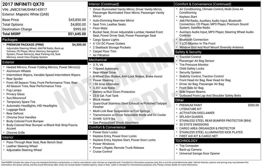 Infiniti Qx70 Base - Thumbnail 4