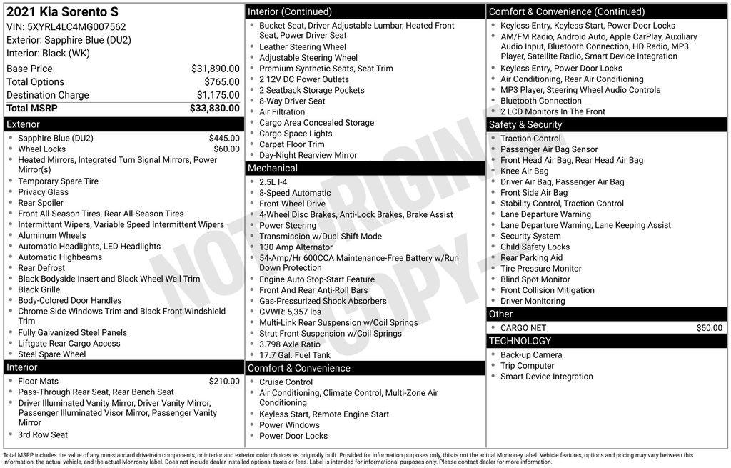 Kia Sorento S - Thumbnail 7
