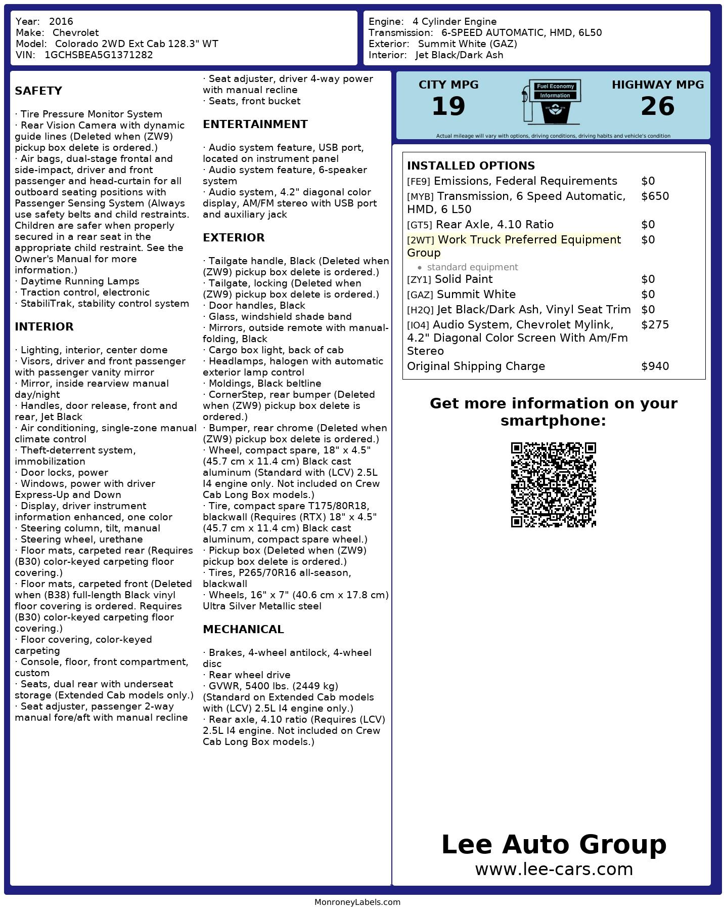 Chevrolet Colorado 2Wd Wt - Thumbnail 4